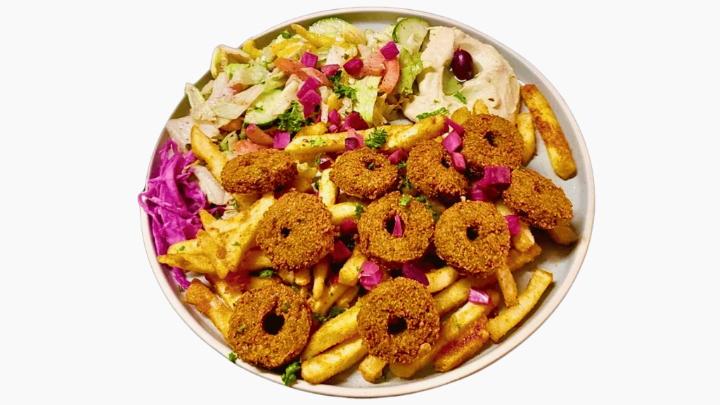 zara's bbq falafel platte