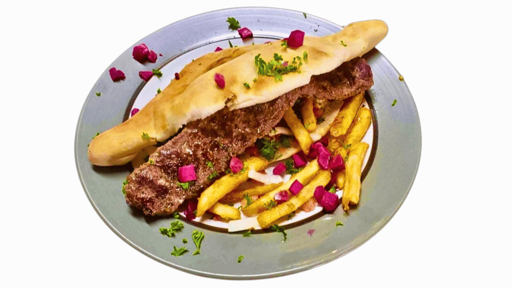 kebab sandwich by mediterranean family restaurant zara's bbq in oakville